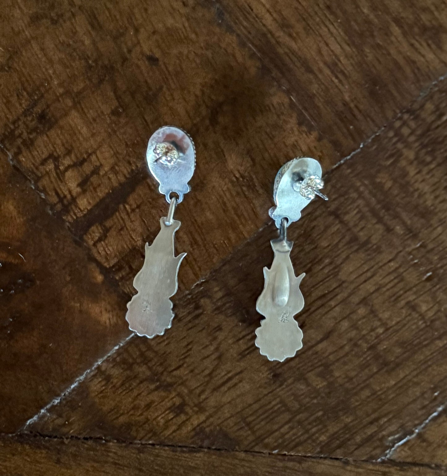 Sterling Turquoise Drop Earrings