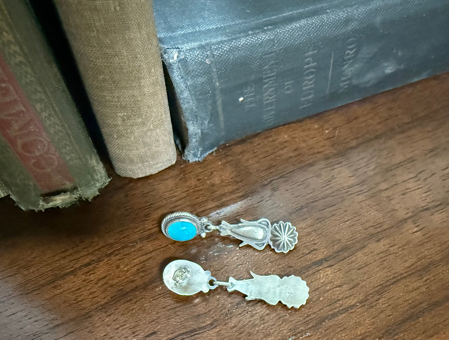 Sterling Turquoise Drop Earrings