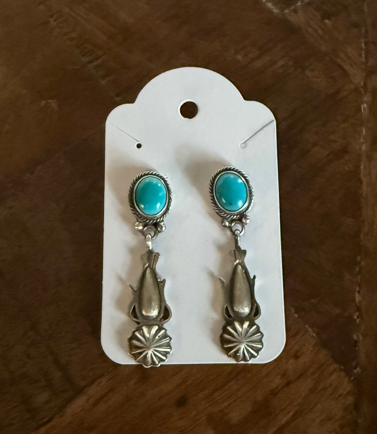 Sterling Turquoise Drop Earrings