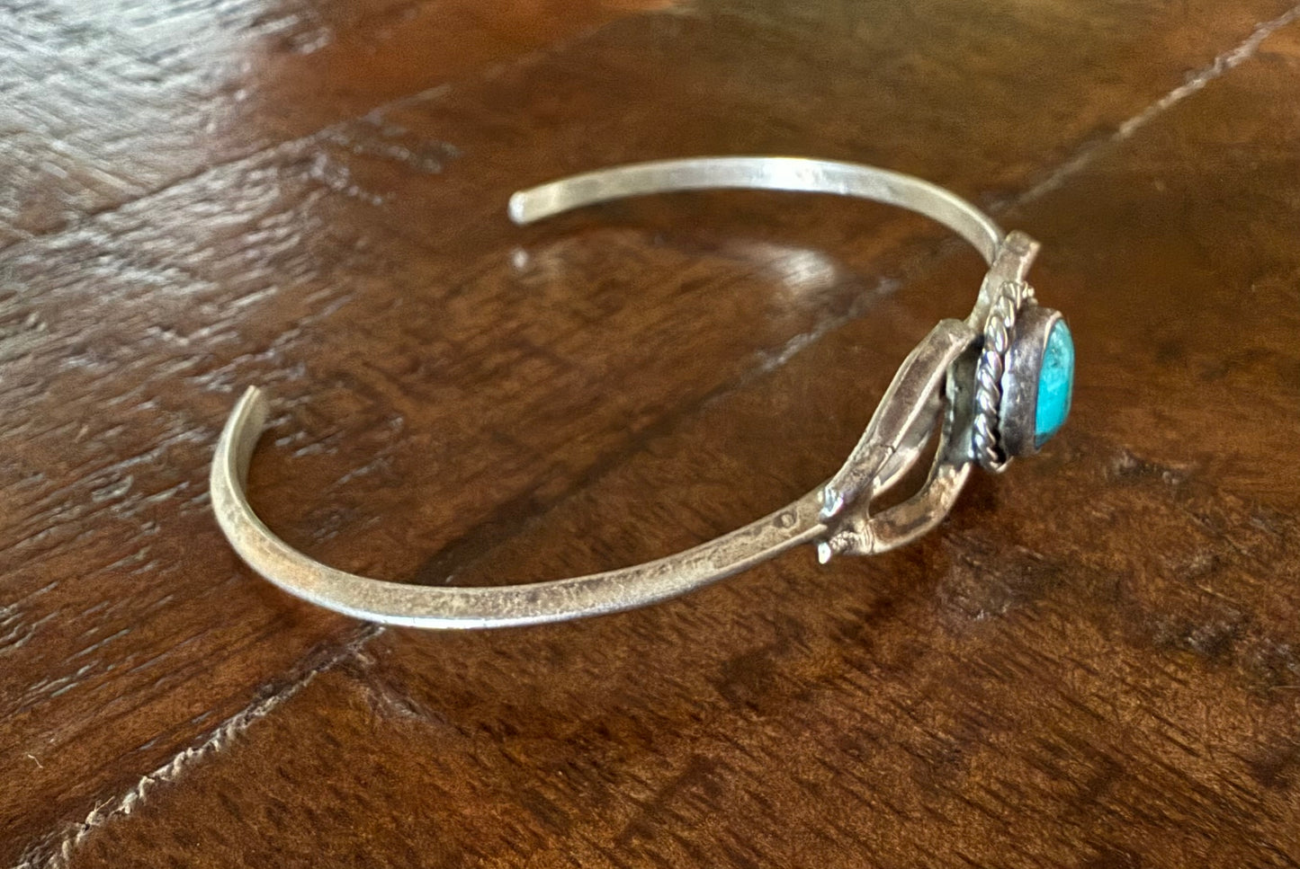 Vintage Sterling Turquoise Cuff Bracelet