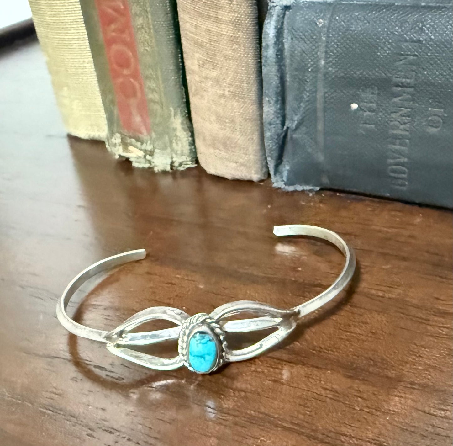 Vintage Sterling Turquoise Cuff Bracelet